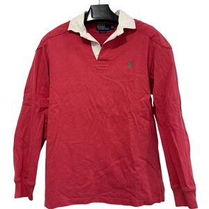 Polo by Ralph Lauren Red Long Sleeve Rugby Shirt